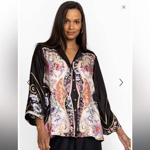 JOHNNY WAS Peda Twill Blouse - Small